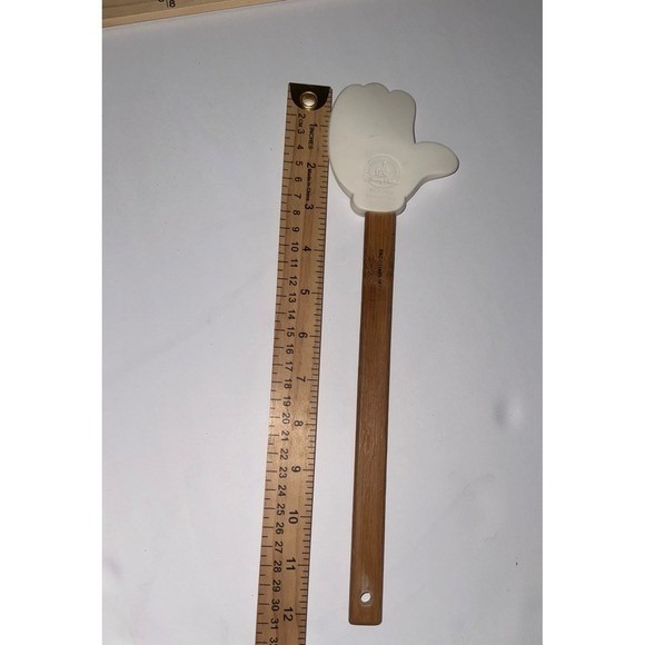 Disney Mickey Mouse Hand Spatula Kitchen Utensil Bamboo Handle - Picture 3 of 3
